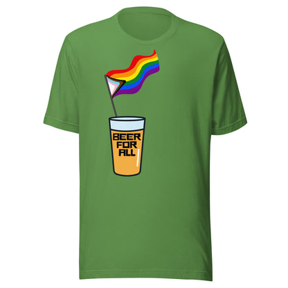 Beer For All Uni-Sexy Soft Style Tee